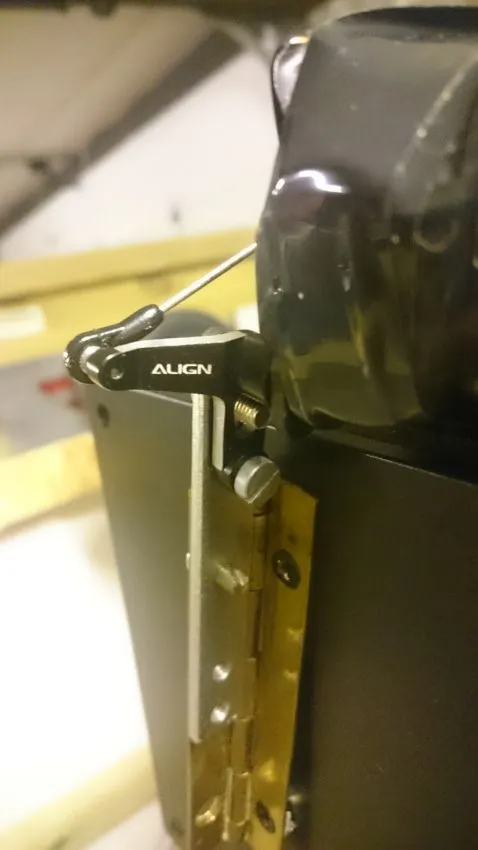 Control arm to cover connection