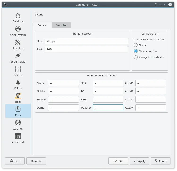Ekos Options
