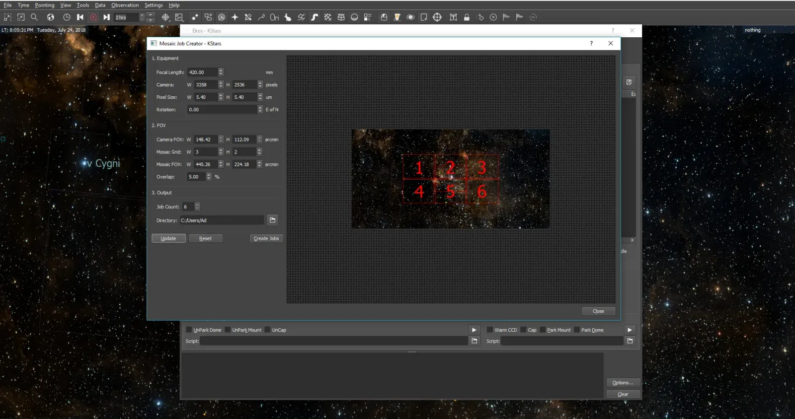 create mosaic ekos