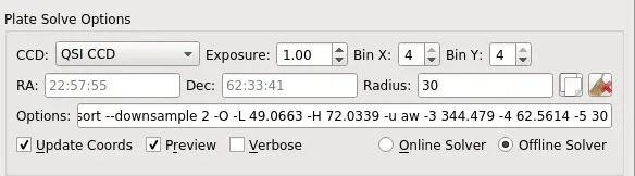 Ekos Alignment Options