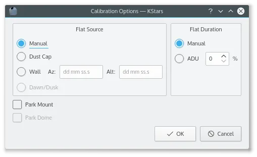 Calibration Options