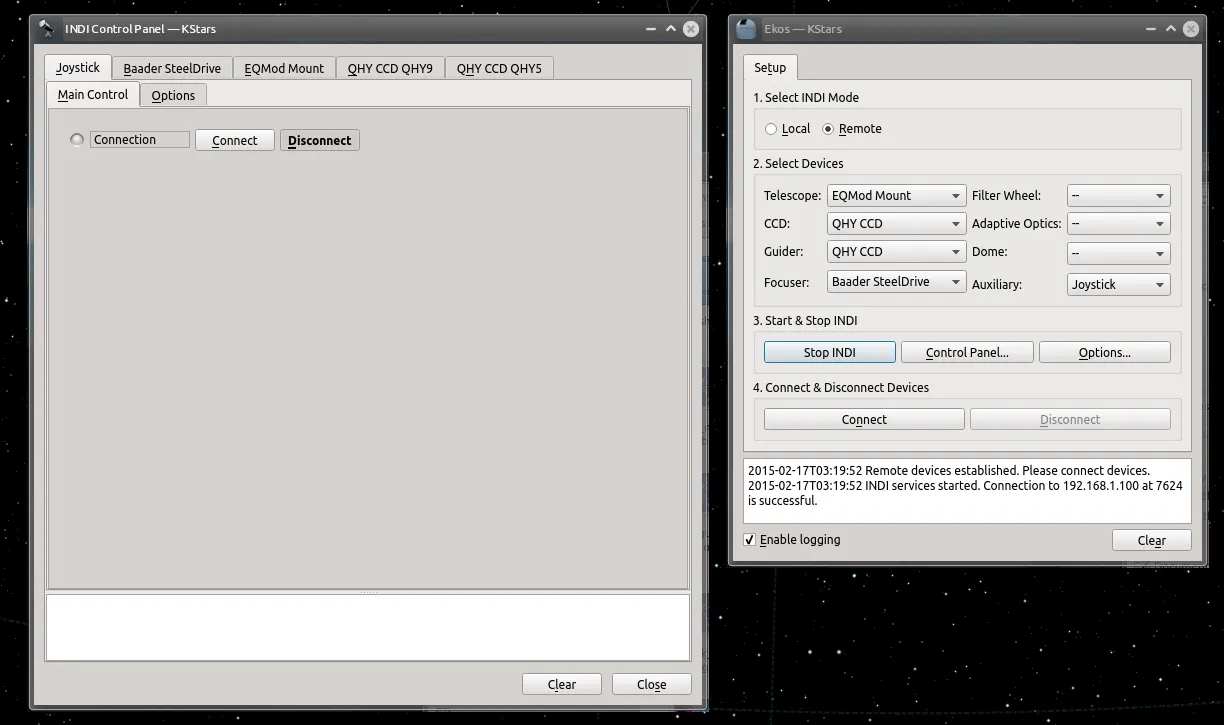INDI Control Panel