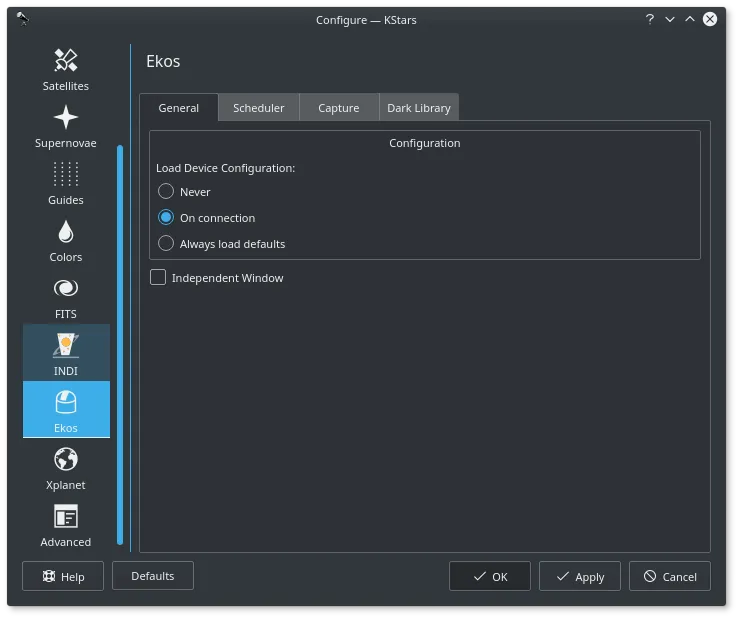 Ekos Options