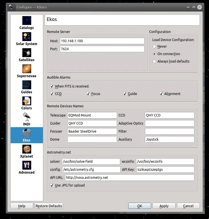 Ekos Options
