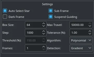 Focus Settings