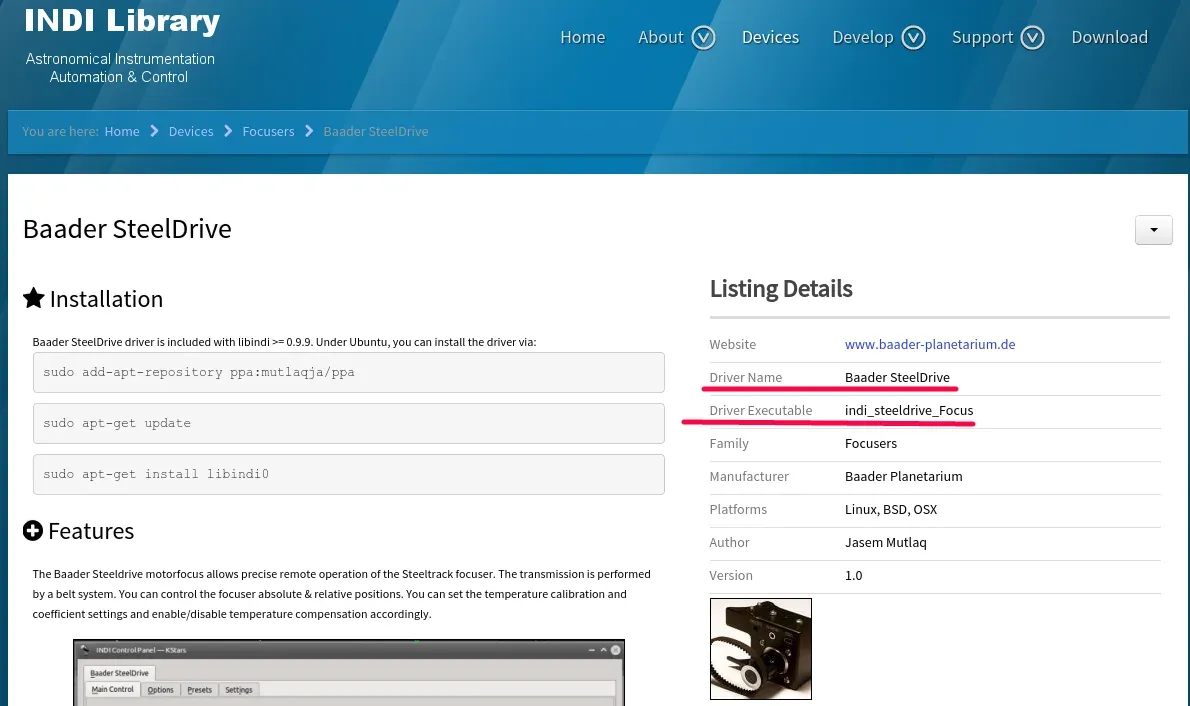 Device details