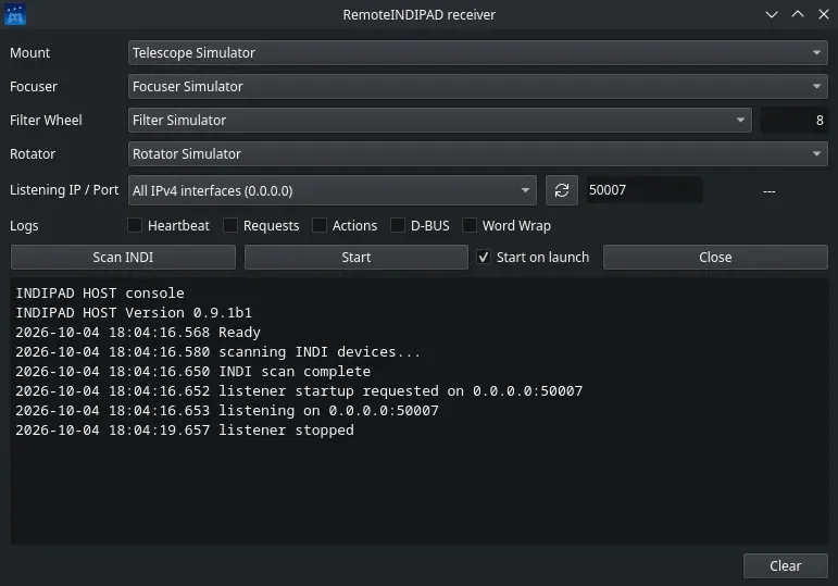 RemoteINDIPAD receiver
