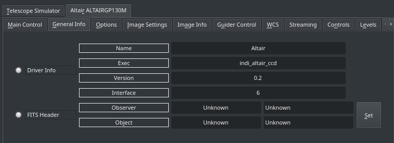 Altair camera software