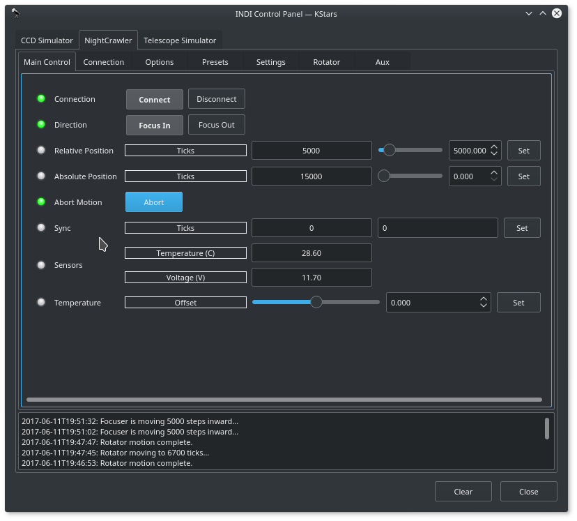 NightCrawler Control Panel