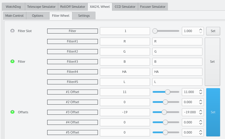 Xagyl INDI Control Panel