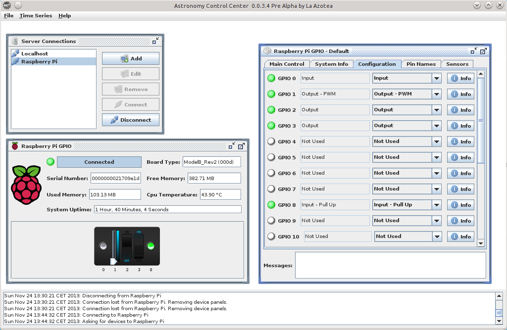 Raspberry Pi GPIO Interface for the ACC