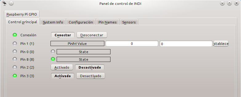 Raspberry Pi GPIO Driver controlled by KStars